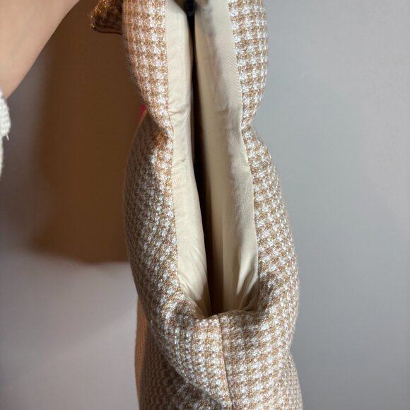 THML Tan Houndstooth Puffer Vest NWT - Picture 6 of 7